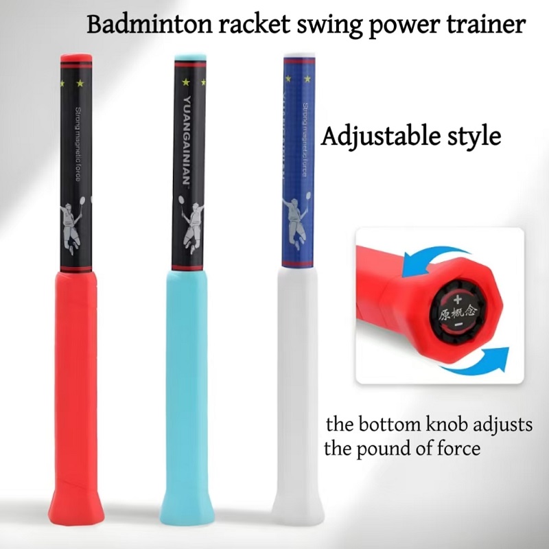 Badminton Smash - 無料調整可能な力ポンドバドミントンスイングトレーナーパワーホイップ補助トレーナーシングルスマッシュ補正アクション