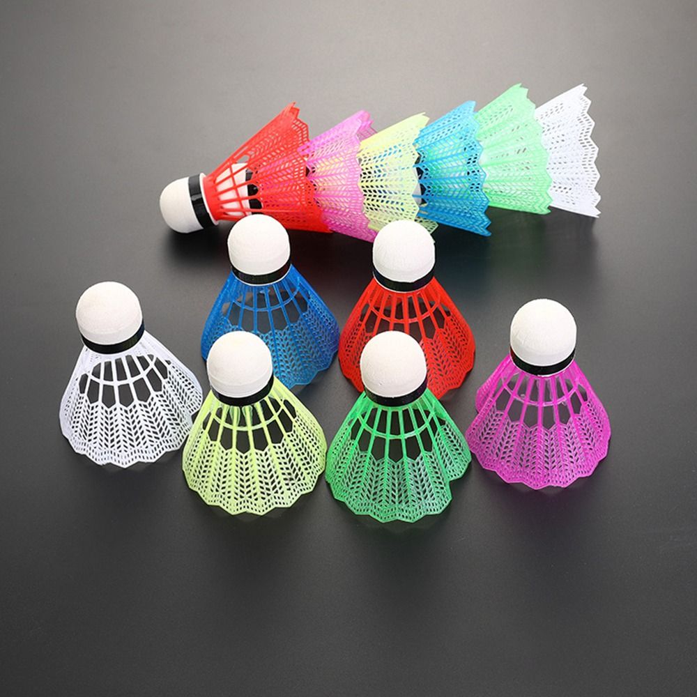 Nylon Shuttlecock 12 - 防風バドミントンボール、フォームヘッド付き、安定した耐久性のあるナイロンシャトルコック、防風性、トレーニングアクセサリー、スポーツ用品、12個