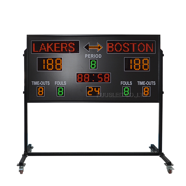 Scoreboard Digital - バスケットボールスコアボード デジタルサイネージ ポータブル 防水 バスケットボール ショットクロック付き