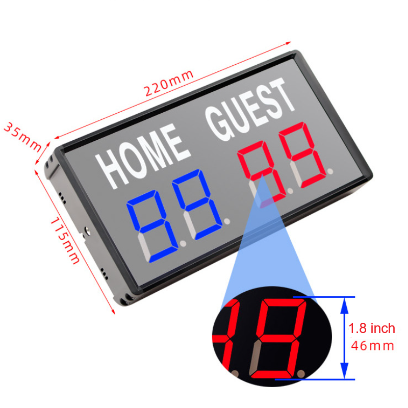 4桁LED電子式ホームゲストスコア表示装置、ポータブルミニデ - Scoreboard Digital のレビューと価格
