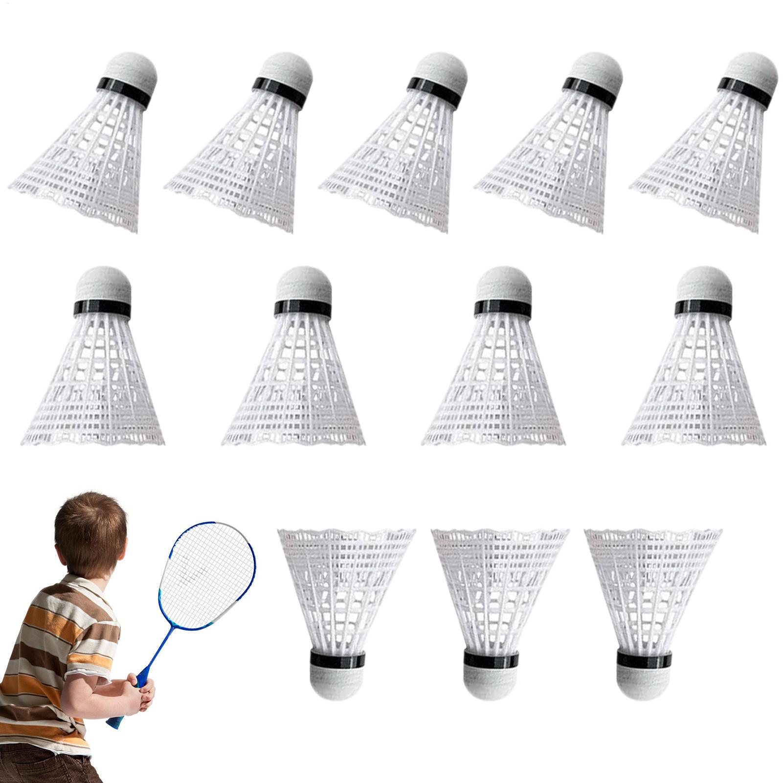 バドミントンボール 12 個ポータブルスポーツ用品ナイロンバ - Nylon Shuttlecock 12 のレビューと価格