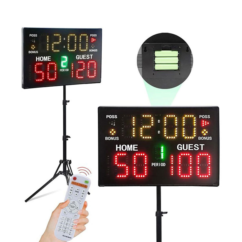 ポータブル壁掛けデジタルスコアボード,リモコン付き電子スコア - Scoreboard Digital のレビューと価格
