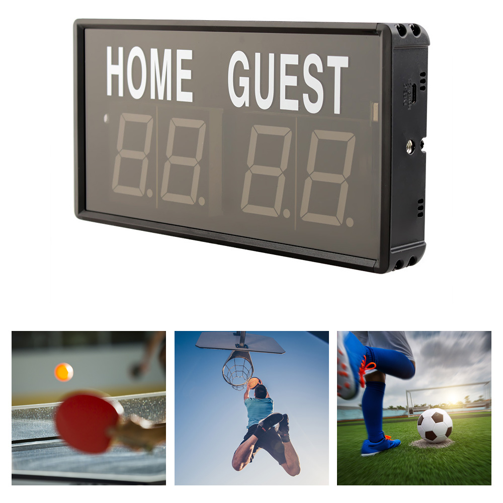 ポータブル 4 桁 LED スコアボード デジタル ホーム  - Scoreboard Digital のレビューと価格