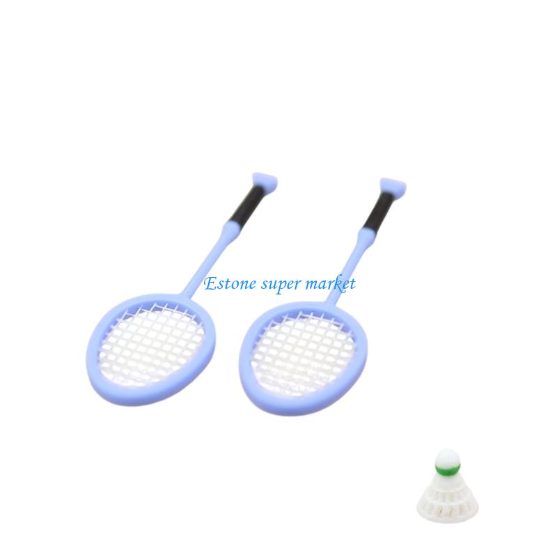 090B ミニチュアバドミントンラケットドールハウス用スポー - Badminton House のレビューと価格