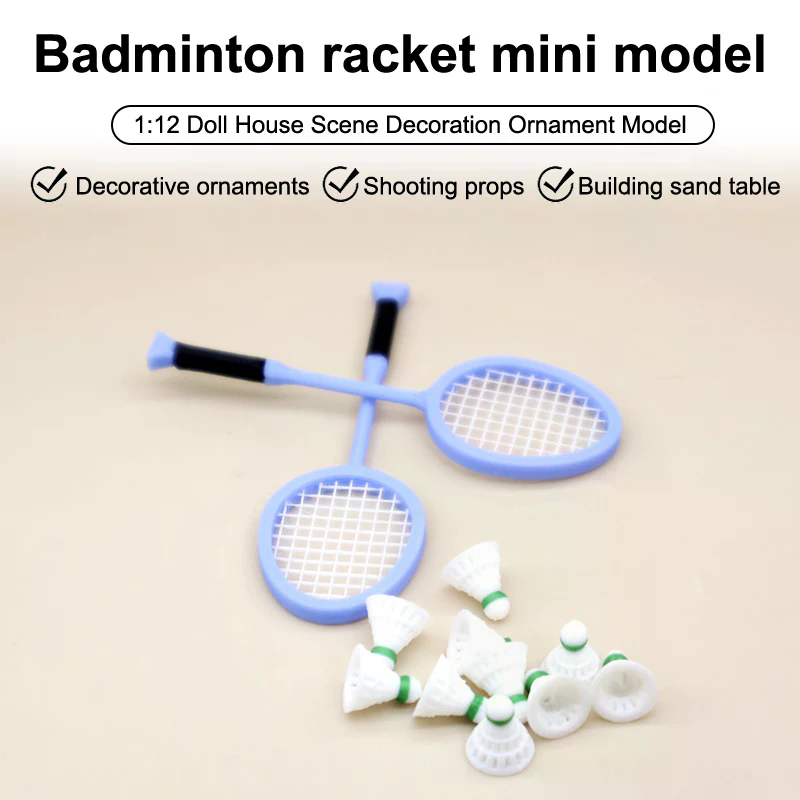 1/12 ドールハウスシミュレーションミニバドミントンラケッ - Badminton House のレビューと価格