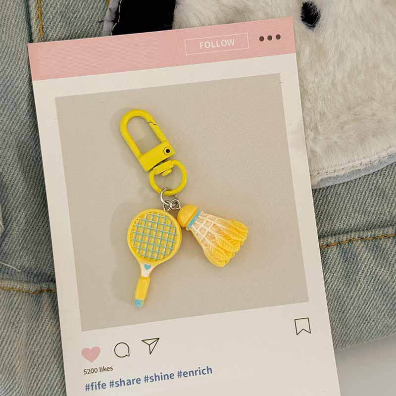 バドミントンキーホルダー軽量バッグハンギングキーホルダーマル - Badminton House のレビューと価格