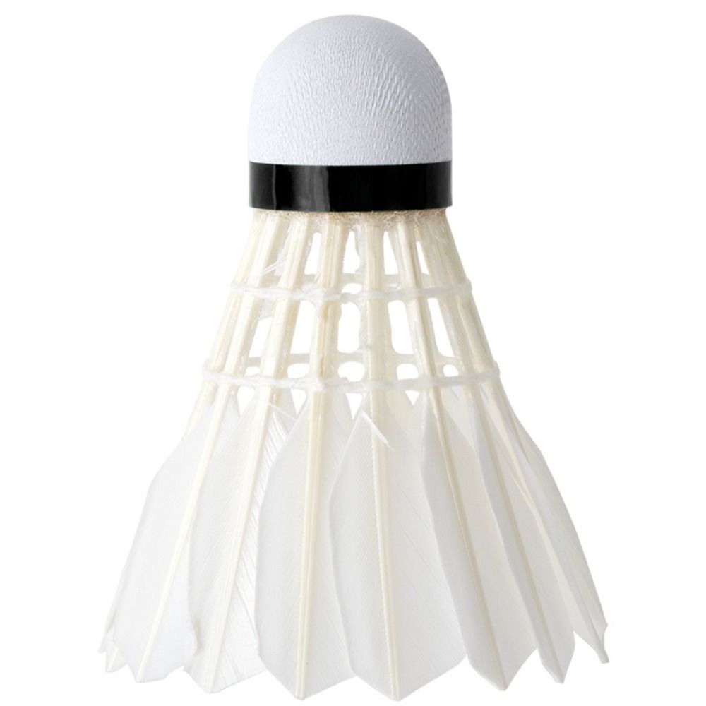 新しい白いガチョウの羽バドミントンシャトルコック耐久性のある - Badminton House のレビューと価格